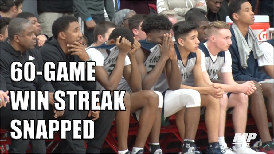 Oak Hill Academy's head coach Steve Smith speaks with MaxPreps after snapping Chino Hills' 60-game winning streak at the 2017 Nike Extravaganza.