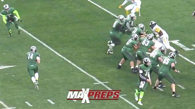 Pine-Richland (PA) QB Ben Dinucci gives us our 4th "Walking The Line" of the season.  Hot trick play it seems this year.