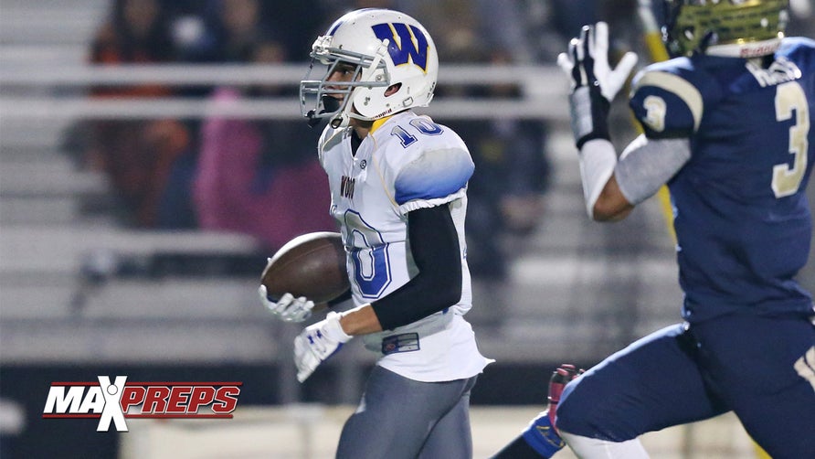 http://www.maxpreps.com/athlete/tayvian-cunningham/_jIt40yVEeOZXQAmVebBJg/default.htm

Will C. Wood's (CA) Tayvian Cunningham hauled in 11 grabs for 238 yards and two scores in their 59-34 loss to Elk Grove in the second round of the D2 Sac Joaquin section playoffs.