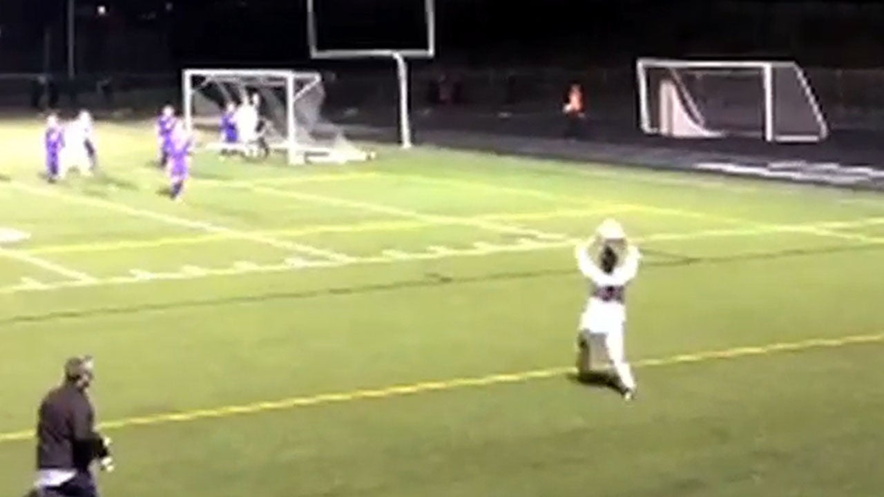 Matt Caron's throw-in goal