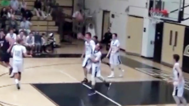 Oak Park's (CA) Kobi Weisberg drains this full-court buzzer-beater.