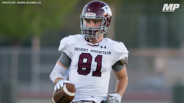 Desert Mountain's (AZ) Kade Warner takes the pass 55-yards to the house.
