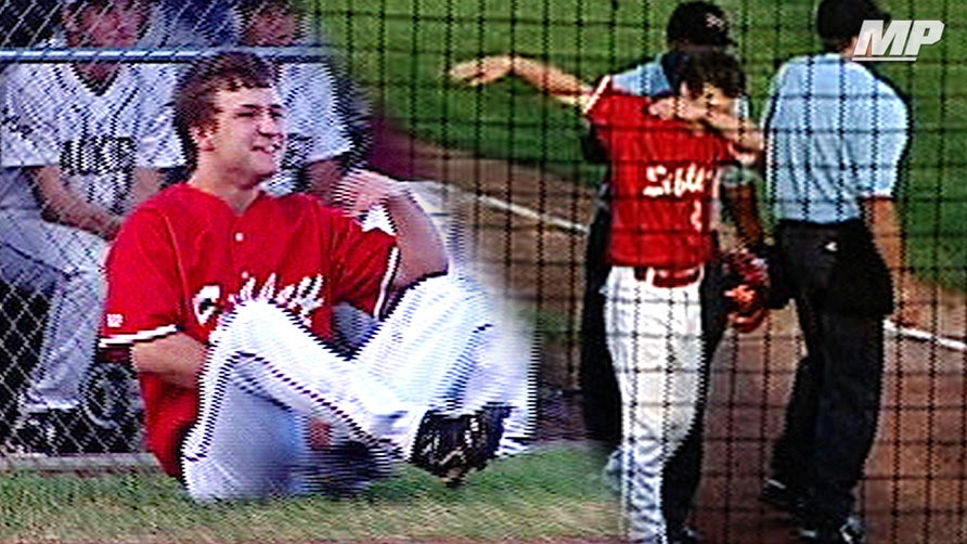 Dan O'Reilly hits a foul ball into his private region