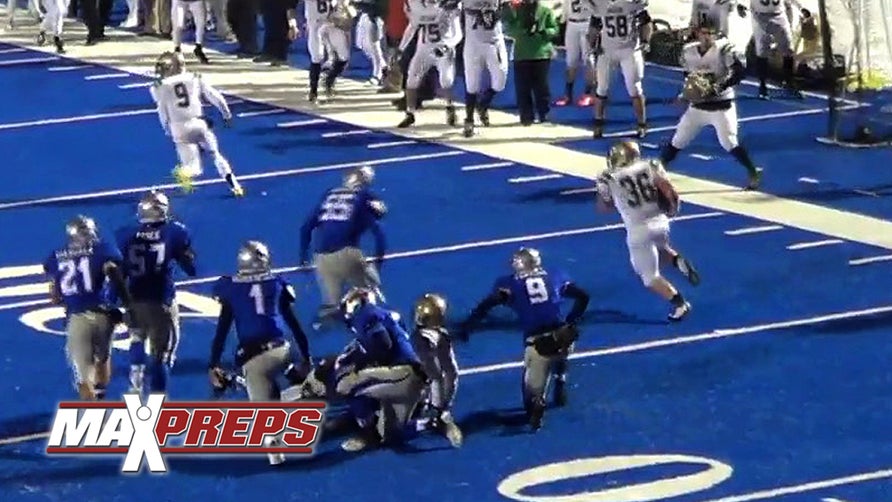 St. Vincent-St.Mary's (OH) Senior Pat Oliverio recovers a fumble on a punt return and goes 80+ yds for a game-winning TD vs Hubbard