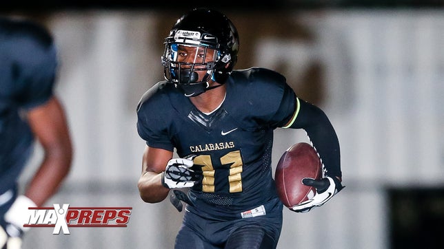 Calabasas' (CA) five-star cornerback Darnay Holmes takes this punt back to the house. Holmes is the second-rated CB in the 2017 class and is No. 8 overall on 247's composite rankings.