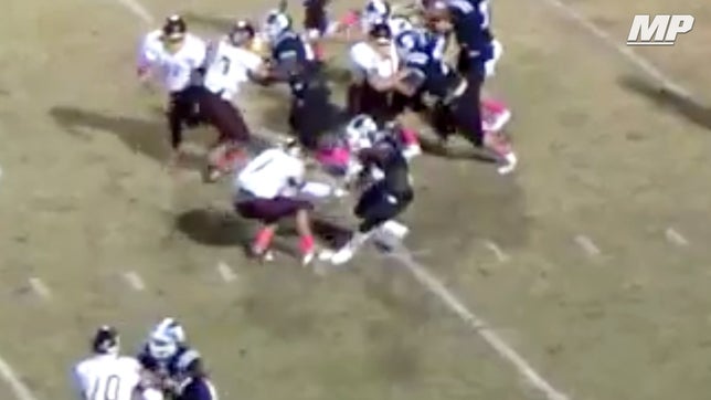 Scotland County's (NC) 5-star running back Zamir White shows why he is the top rated running back in the 2018 class with this juke and score.