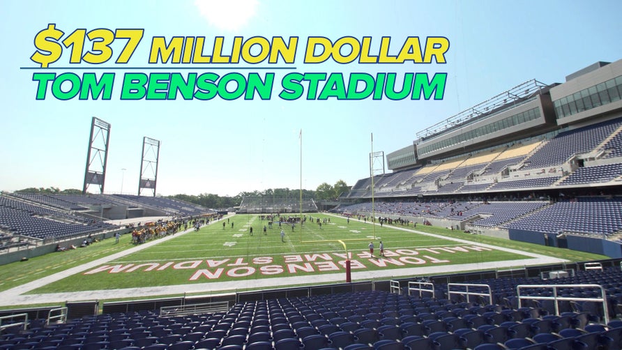 Tom Benson Hall of Fame Stadium in Canton, Ohio and its 23,000-capacity facility is nearly double that of the next biggest high school stadium, Katy (12,000).