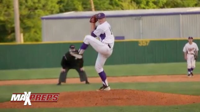 Highlights of Clarkville's (TN) 6'3" 230-pound starting pitcher Donny Everett. He's committed to the University of Vanderbilt and was just named the Gatorade Player of the Year in the state of Tennessee.