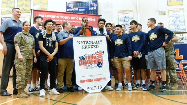 The MaxPreps Tour of Champions presented by the Army National Guard, stopped at Liverpool (NY) high school to present the boys basketball team with the prestigious Army National Guard National Rankings Trophy. Video by: Jake Coulter