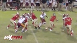 5-Star LB Caleb Kelly powerful spin move and sack