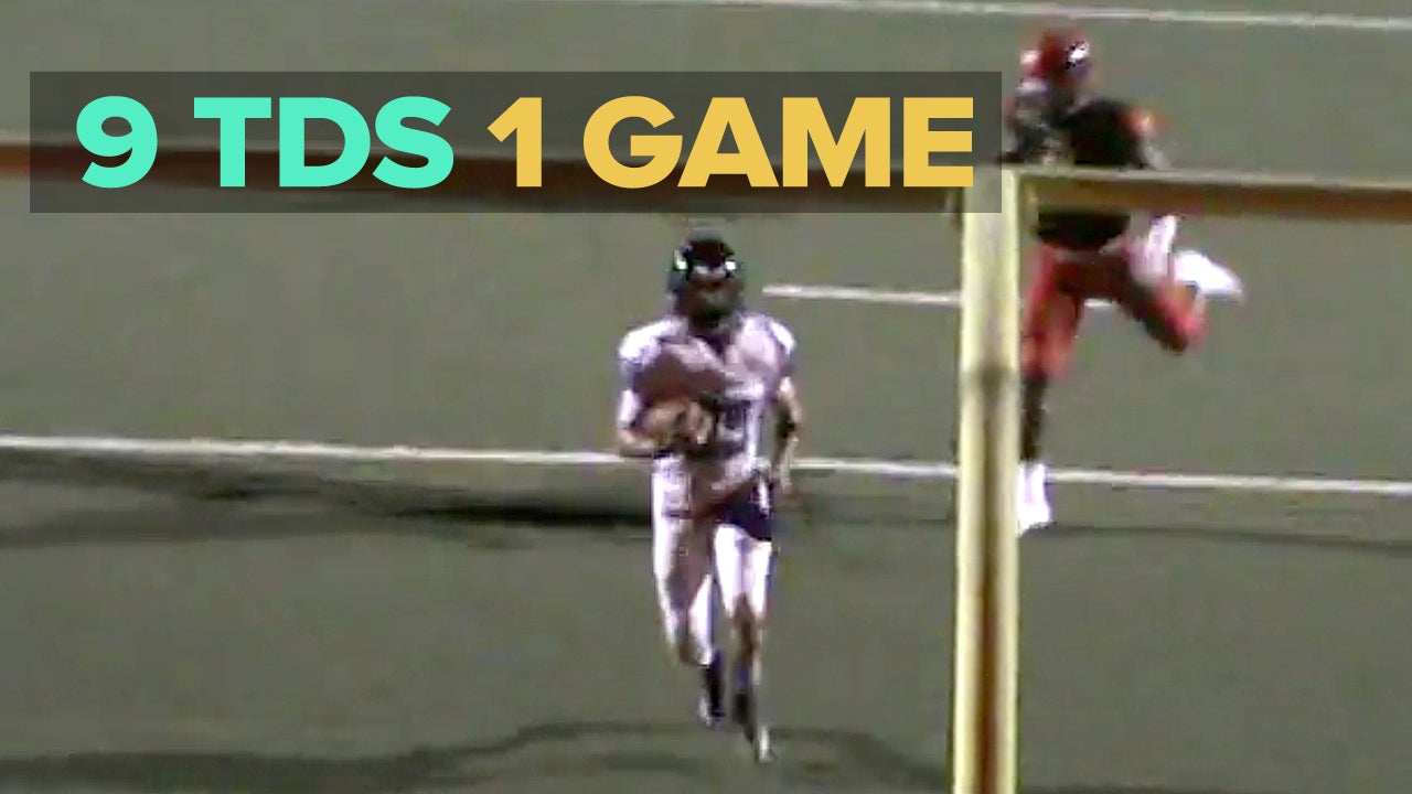 9 touchdowns in 1 game