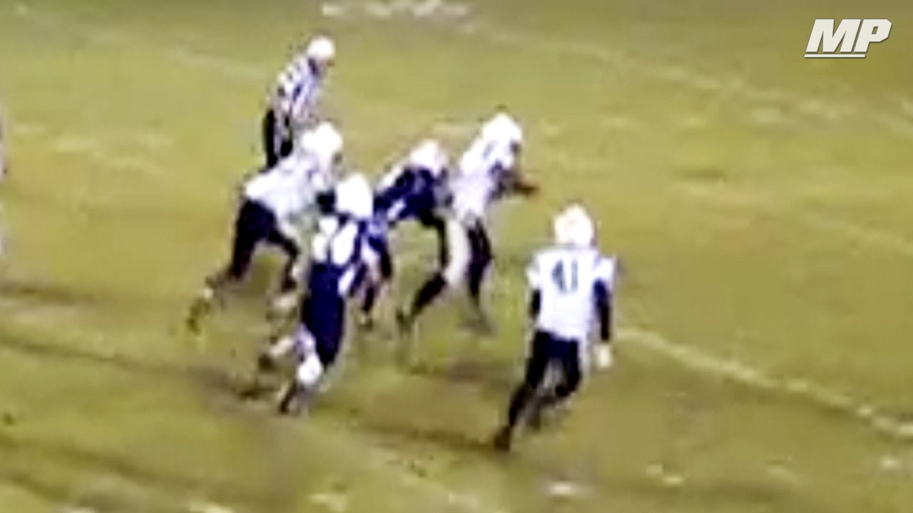 Keyon Brewer carries would-be tackler 30-yards for score