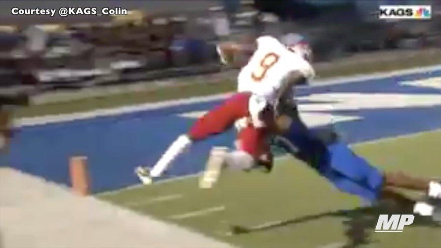 Texas A&M commit Hezekiah Jones with a sweet return, talks mess to Tren'Davian Dickson & then... #12thMan