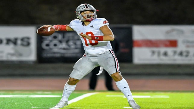 Sophomore highlights of former Rancho Verde (CA) 4-star quarterback AJ Duffy. He recently announced he is transferring to IMG Academy (FL).