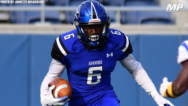 Sophomore highlights of Armwood's (FL) 5-star wide receiver Agiye Hall.
