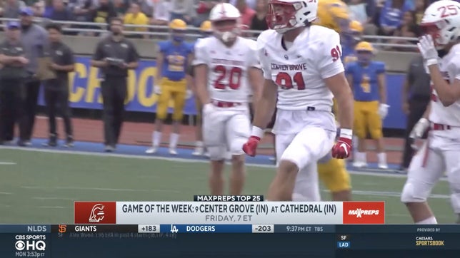 Steve Montoya joins Amanda Guerra on CBS HQ to discuss No. 9 Center Grove (IN) as they get ready for a huge game on Friday against Cathedral (IN), a team just outside of the MaxPreps Top 25 rankings.