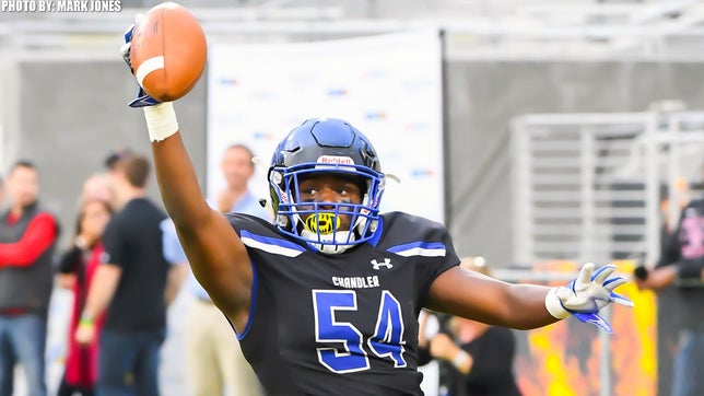 Highlights of No. 12 Chandler's  42-35 win over Saguaro in the inaugural Arizona Open Division state championship. It was the Wolves' fourth consecutive state title in Arizona's largest classification.
