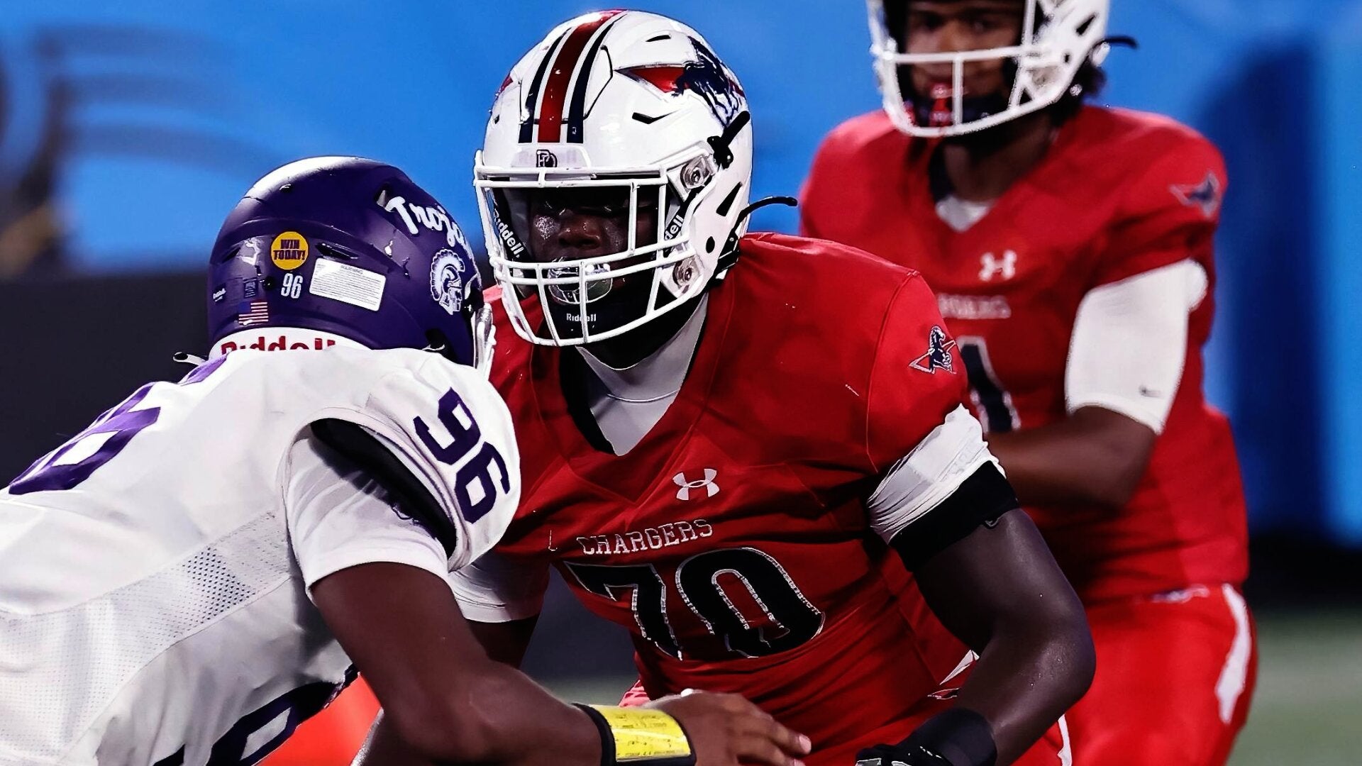 Providence Day's 5-star OT David Sanders Jr. | 2023 Highlights