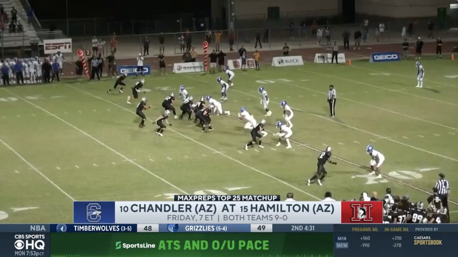 Zack Poff joins Amanda Guerra on CBS HQ to break down the MaxPreps' Game of the Week as No. 15 Hamilton (AZ) hosts No. 10 Chandler (AZ) in the only Top 25 matchup of the week.
