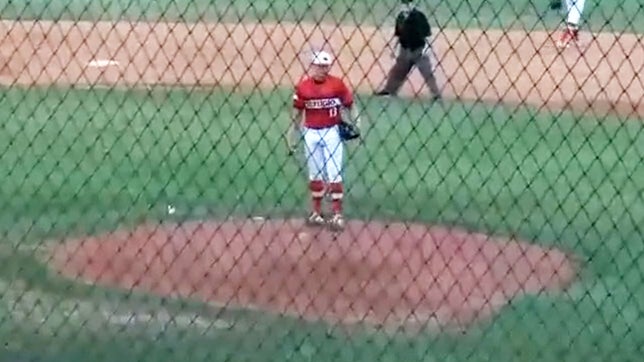 Highlights of Refugio's (TX) Jared Kelley striking out 12 in a 10-0 win over Big Sandy (TX) in Game 1 of the 2A regional finals.