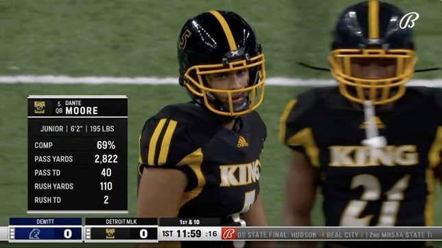 Highlights of King's (Detroit) 25-21 win over DeWitt in the Michigan Division 3 state championship.