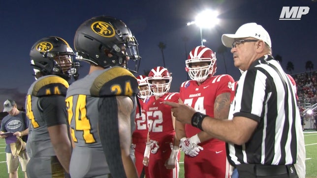 Highlights of No. 1 Mater Dei's (CA) 34-18 win over No. 2 St. Frances Academy (MD) in the Trinity League vs. USA showcase at St. John Bosco (CA) high school.