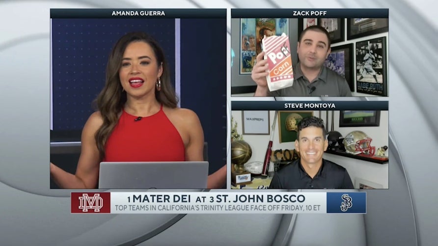 Zack Poff and Steve Montoya join Amanda Guerra on CBS HQ to break down the biggest high school football game of the year so far as No. 3 St. John Bosco (CA) hosts No. 1 Mater Dei (CA) in both teams Trinity League opener.
