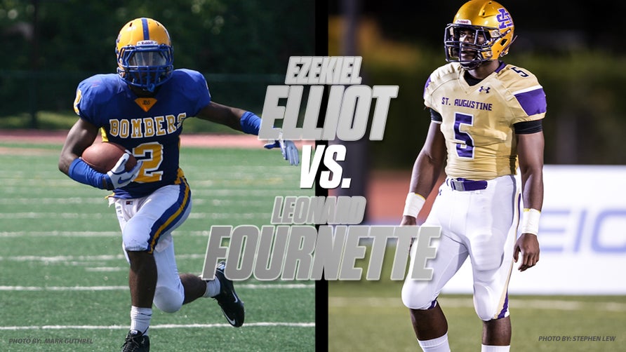A look back at Dallas Cowboys running back Ezekiel Elliott during his time at John Burroughs High School in Missouri. Also featured is Tampa Bay Buccaneers running back Leonard Fournette playing ball at St. Augustine High School in Louisiana.