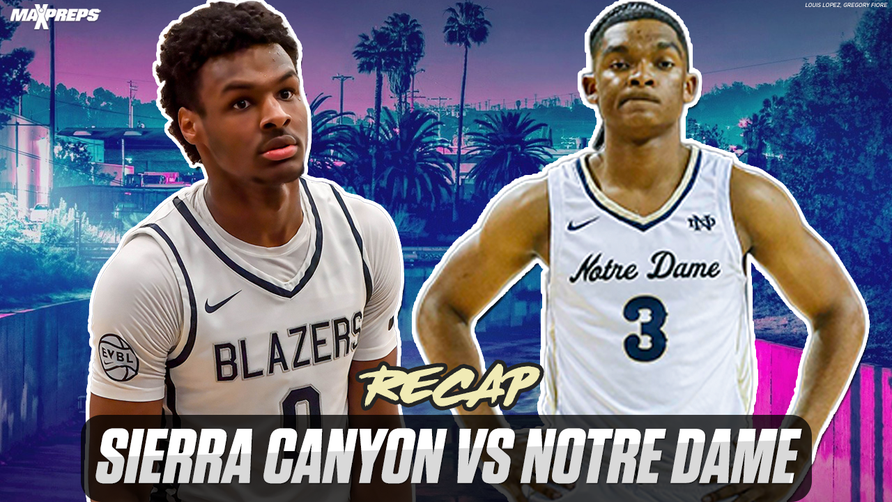 Recap of Notre Dame's (Sherman Oaks, CA) 80-61 win over Sierra Canyon (Chatsworth, CA) in the CIF D1 Regional Finals.