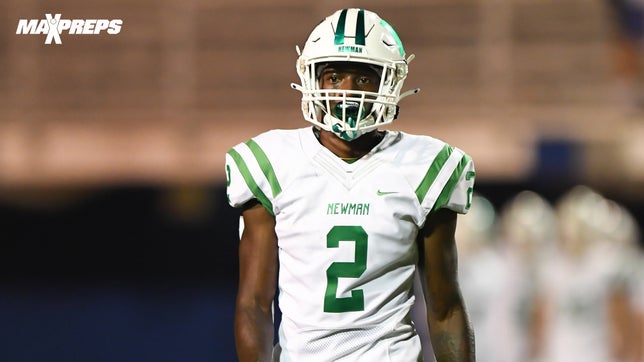 Highlights from the first game of the 2020 Newman (LA) high school football season. The 6-foot-3, 195- pound wide receiver solidified himself as Arch Manning's favorite target.