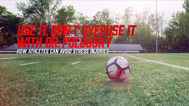 Sports specialization can lead to repetitive injuries.  Dr. Polousky discusses countering the effects of specialization that can lead to repetitive injuries. For more information, visit Childrens.com/Andrews.