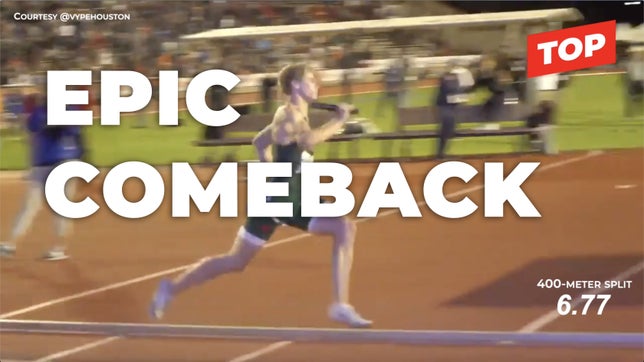 With all eyes and cameras on him, Houston-area senior Matthew Boling finishes in style with national mark, three state titles and one remarkable final flurry. Video courtesy of @vypehouston and @DTGoteraKHOU