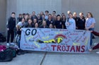 Rigby Trojans Girls Varsity Swimming Fall 21-22 team photo.