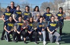 Highland Hornets Girls Varsity Tennis Spring 18-19 team photo.
