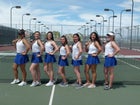 Los Lunas Tigers Girls Varsity Tennis Spring 18-19 team photo.