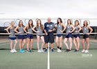 Rio Rancho Rams Girls Varsity Tennis Spring 18-19 team photo.