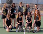 Volcano Vista Hawks Girls Varsity Tennis Spring 18-19 team photo.