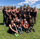 Capitan Tigers Girls Varsity Track & Field Spring 17-18 team photo.