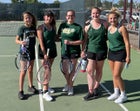 Hope Christian Huskies Girls Varsity Tennis Spring 20-21 team photo.