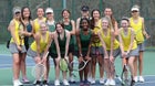 Floyd Central Highlanders Girls Varsity Tennis Spring 20-21 team photo.