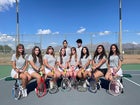 Organ Mountain Knights Girls Varsity Tennis Spring 20-21 team photo.
