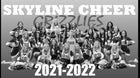 Skyline Grizzlies Co-ed Varsity Cheer Winter 21-22 team photo.