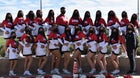Arleta Mustangs Co-ed Varsity Cheer Winter 21-22 team photo.