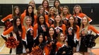 Union-Endicott Tigers Co-ed Varsity Cheer Winter 21-22 team photo.