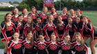 Plainedge Red Devils Co-ed Varsity Cheer Winter 21-22 team photo.