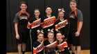 Hagerman Pirates Co-ed Varsity Cheer Winter 21-22 team photo.