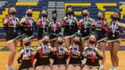 Rush-Henrietta Royal Comets Co-ed Varsity Cheer Winter 21-22 team photo.