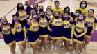 Kirtland Central Broncos Co-ed Varsity Cheer Winter 21-22 team photo.