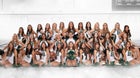 Burley Bobcats Co-ed Varsity Cheer Winter 21-22 team photo.