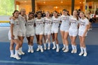Harrison Huskies Co-ed Varsity Cheer Winter 21-22 team photo.